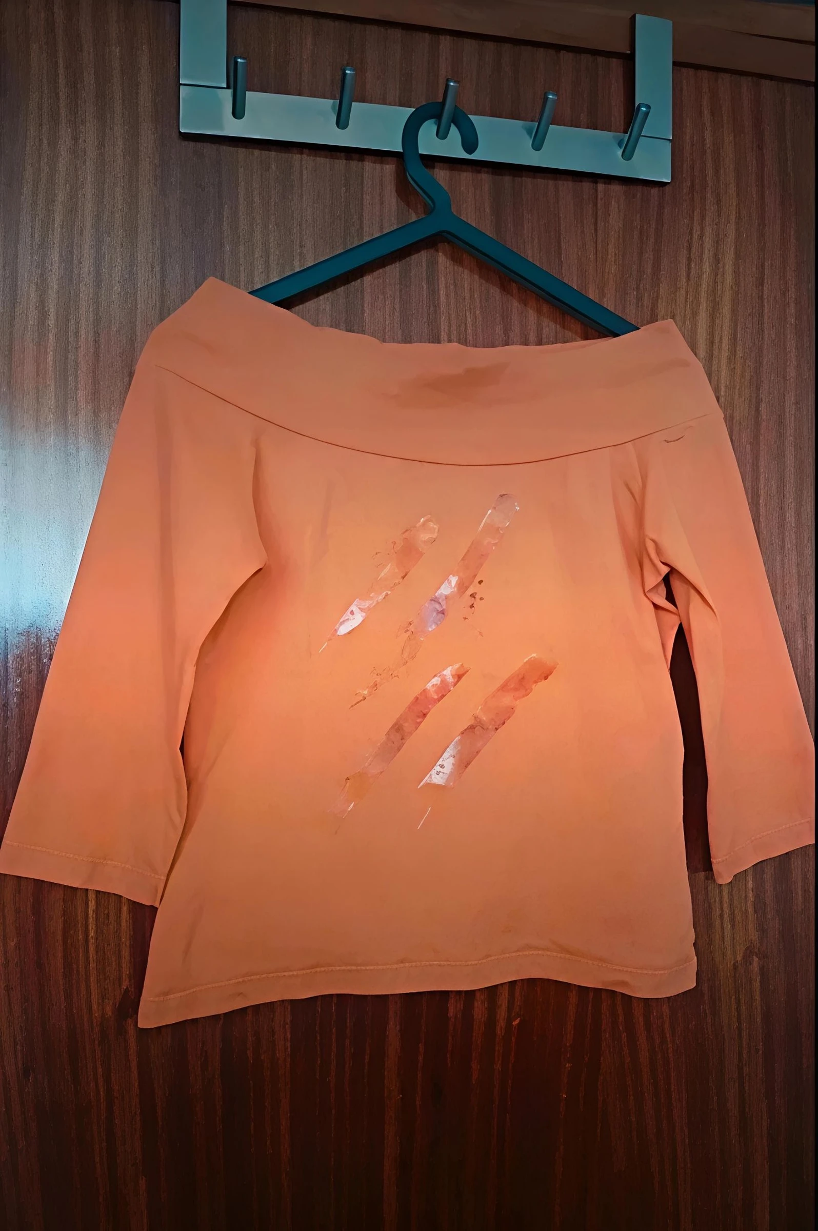 Camisola ombro a ombro crop M laranja / Jersey bardot naranja / Pull crop orange bardot